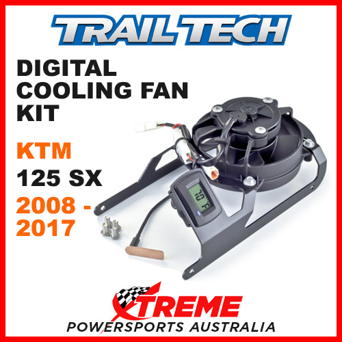 732-FN1 KTM 125SX 125 SX 2008-2017 Trail Tech Digital Cooling Fan Kit