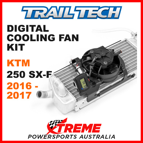 732-FN3 KTM 250SX-F 250 SX-F 2016-2017 Trail Tech Digital Cooling Fan Kit