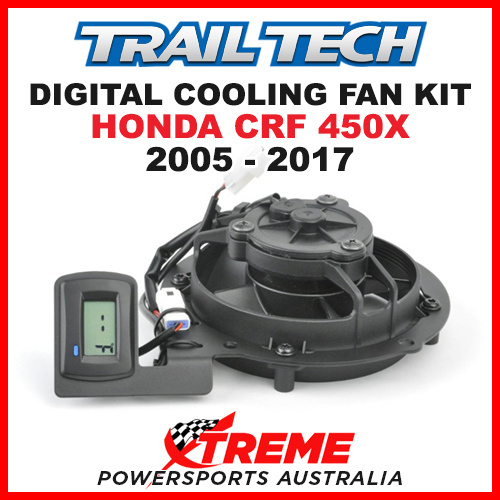 732-FN6 Honda CRF450X CRF 450X 2005-2017 Trail Tech Digital Cooling Fan Kit