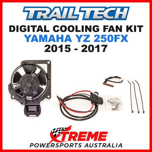 732-FN9 Yamaha YZ250FX YZ 250FX 2015-2017 Trail Tech Digital Cooling Fan Kit