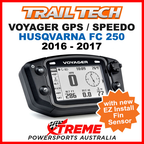 Trail Tech 912-107 Husqvarna FC250 16-17 Voyager GPS Computer Kit W/ Fin Sensor