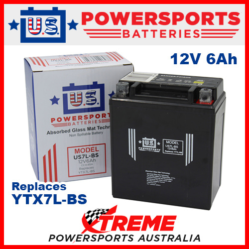 AGM 12V 6AH Battery for Honda CB300F 2014-2018 YTX7L-BS