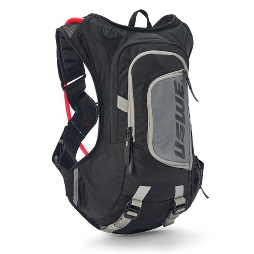 USWE Raw 12L Dirt Biking Hydration Pack Blk/Gry (Moto Hydro)