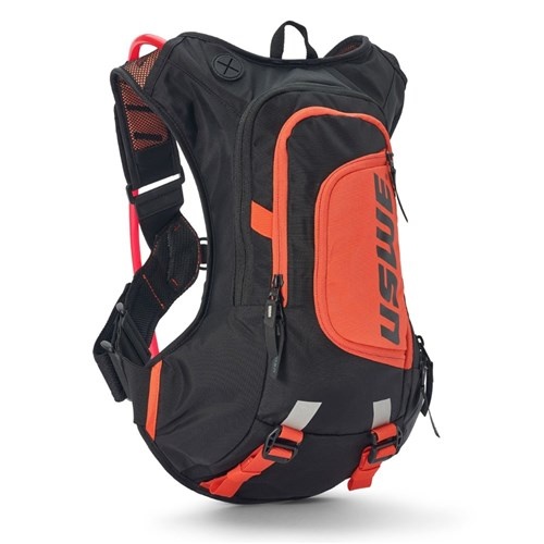 USWE Raw 12L Dirt Biking Hydration Pack Blk/Factory Org (Moto Hydro)