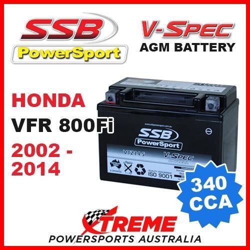 340CCA V-Spec 12V AGM Battery for Honda VFR800FI 2002-2019