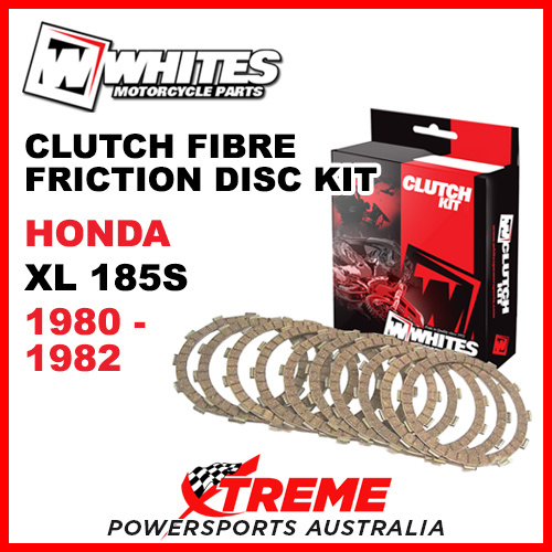 Whites Honda XL185S XL 185S 1980-1982 Clutch Fibre Plate Friction Disc Kit