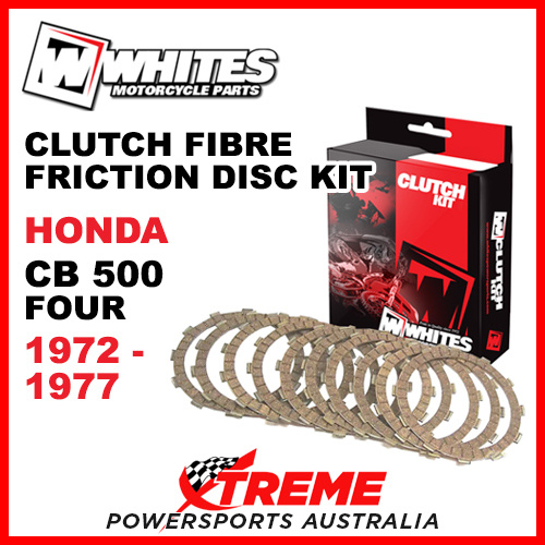 Whites Honda CB500 CB 500 Four 1972-1977 Clutch Fibre Plate Friction Disc Kit