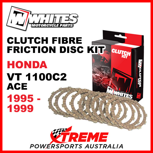 Whites Honda VT1100C2 Ace 1995-1999 Clutch Fibre Friction Disc Kit