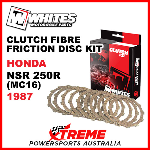 Whites Honda NSR250R MC16 1987 Clutch Fibre Friction Disc Kit