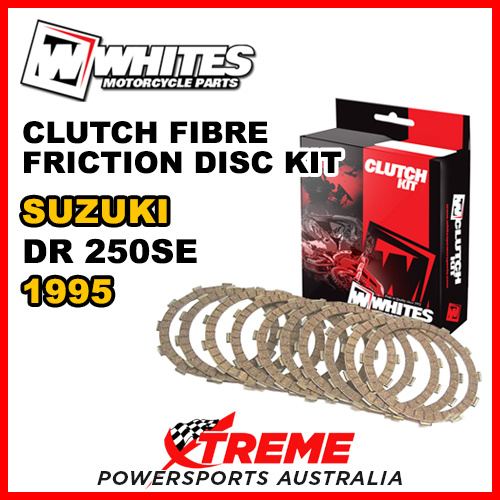Whites For Suzuki DR250SE DR 250SE 1995 Clutch Fibre Friction Disc Kit