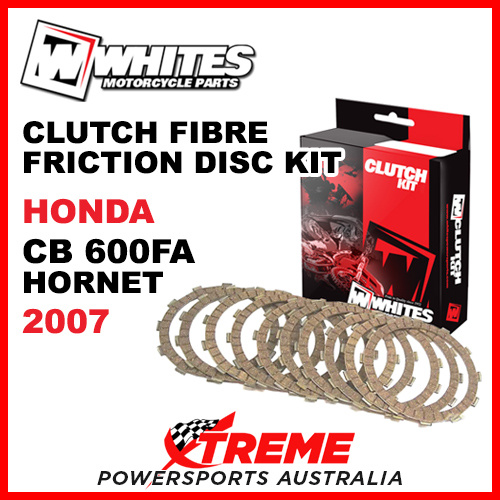 Whites Honda CB600FA Hornet 2007 Clutch Fibre Friction Disc Kit