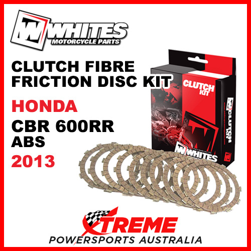 Whites Honda CBR600RR ABS 2013 Clutch Fibre Friction Disc Kit