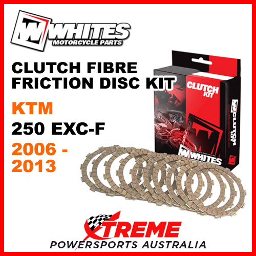 Whites KTM 250 EXC-F 2006-2013 Clutch Fibre Friction Disc Kit