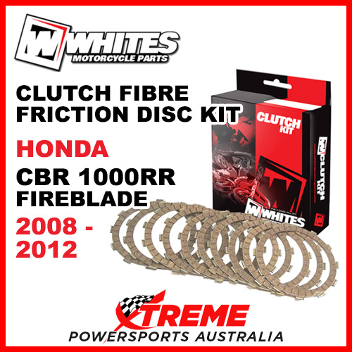 Whites Honda CBR 1000RR Fireblade 2008-2012 Clutch Fibre Friction Disc Kit