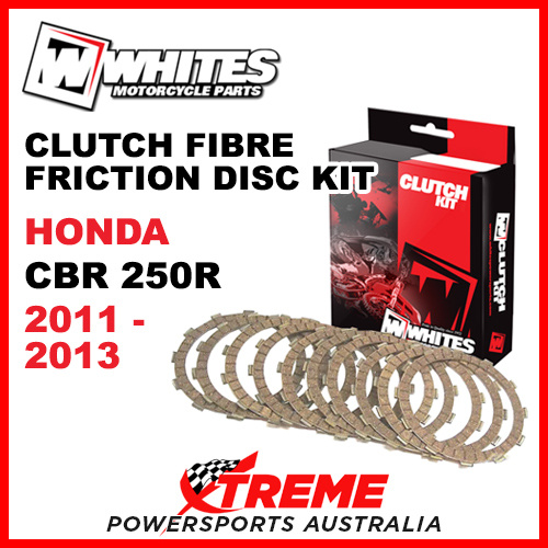 Whites Honda CBR 250R 2011-2013 Clutch Fibre Friction Disc Kit