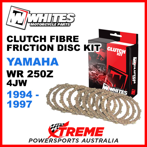 Whites Yamaha WR250Z WR 250Z 4JW 1994-1997 Clutch Fibre Friction Disc Kit