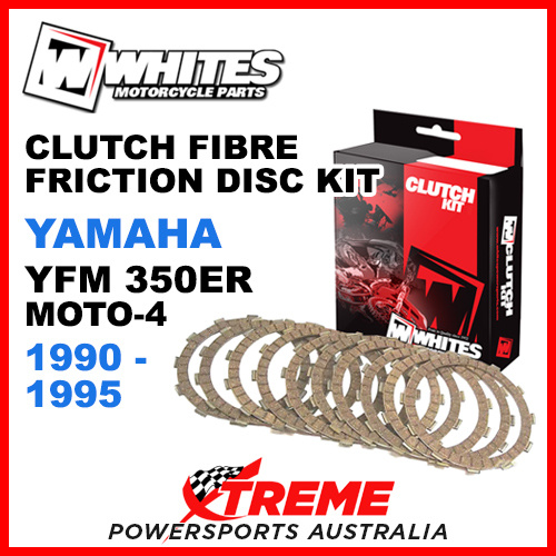 Whites Yamaha YFM350ER YFM 350ER Moto-4 1990-1995 Clutch Fibre Friction Disc Kit