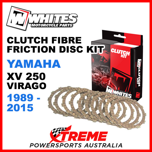 Whites Yamaha XV250 XV 250 Virago 1989-2015 Clutch Fibre Friction Disc Kit