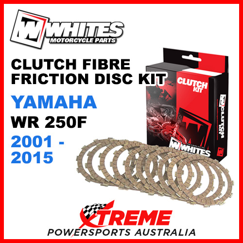 Whites Yamaha WR250F WRF250 2001-2015 Clutch Fibre Friction Disc Kit