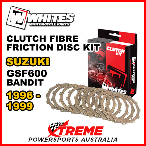 Whites For Suzuki GSF600 GSF 600 Bandit 1996-1999 Clutch Fibre Friction Disc Kit