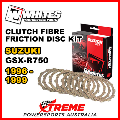 Whites For Suzuki GSX-R750 GSXR750 1996-1999 Clutch Fibre Friction Disc Kit