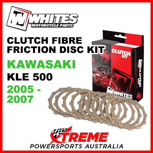 Whites Kawasaki KLE500 KLE 500 2005-2007 Clutch Fibre Friction Disc Kit
