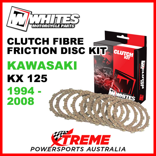Whites Kawasaki KX125 KX 125 1994-2008 Clutch Fibre Friction Disc Kit