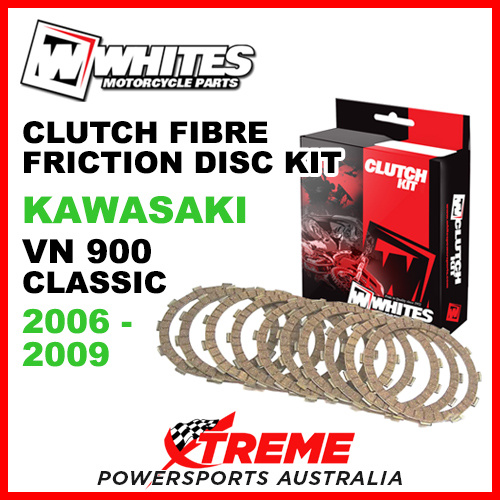 Whites Kawasaki VN900 Classic 2006-2009 Clutch Fibre Friction Disc Kit