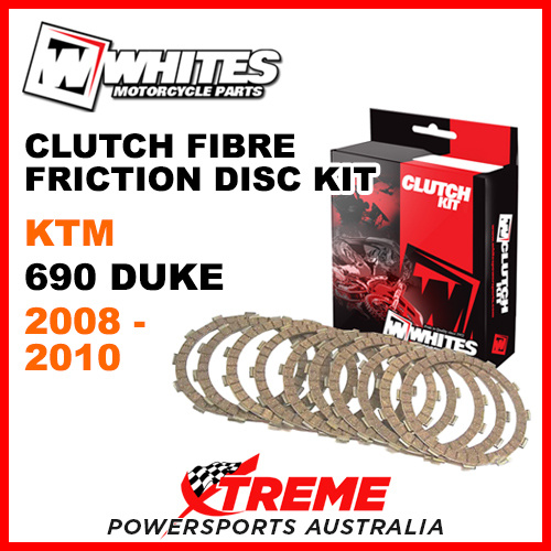 Whites KTM 690 Duke 2008-2010 Clutch Fibre Friction Disc Kit