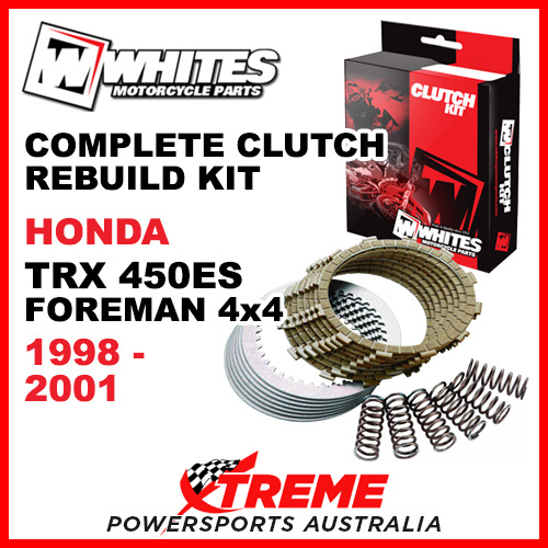 Whites Honda TRX450ES Foreman 4X4 1998-2001 Complete Clutch Rebuild Kit