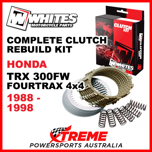 Whites Honda TRX300FW Fourtrax 4X4 1988-1998 Complete Clutch Rebuild Kit