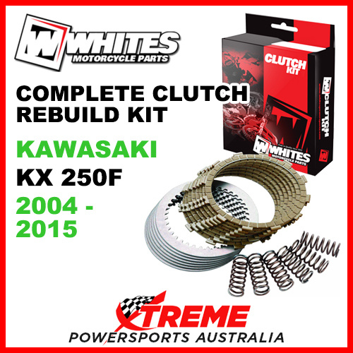 Whites Kawasaki KX250F KX 250F 2004-2015 Complete Clutch Rebuild Kit