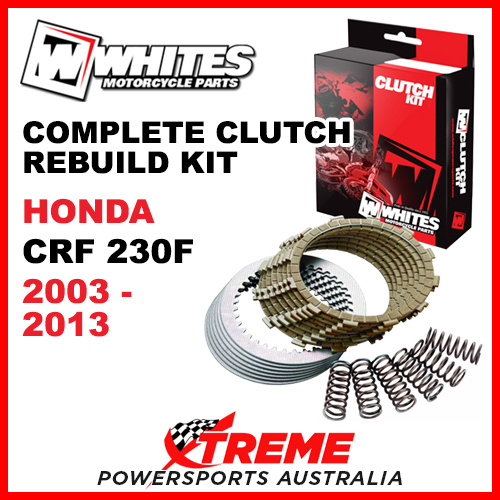 Whites Honda CRF230F CRF 230F 2003-2013 Complete Clutch Rebuild Kit