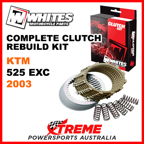 Whites KTM 525EXC 525 EXC EXC525 2003 Complete Clutch Rebuild Kit