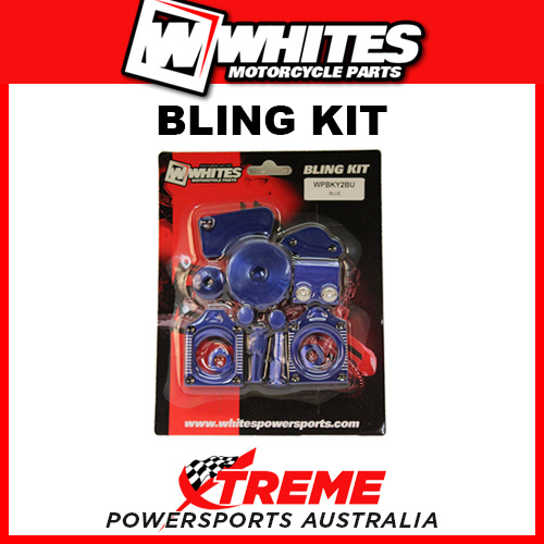 Whites Yamaha YZ250F YZF250 2014-2016 Blue Alloy Bling Kit MX WPBKY2BU