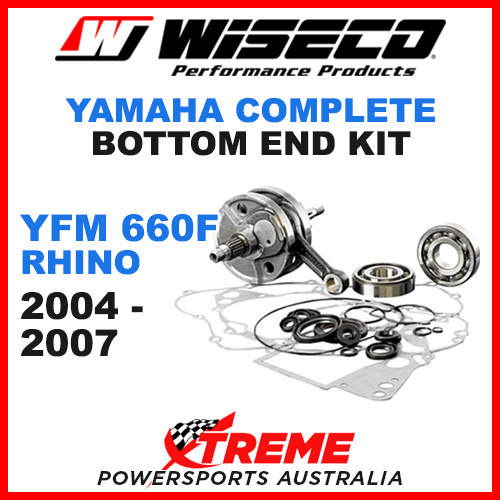 Wiseco Bottom End Kit YFM660F Rhino 04-07 Crankshaft Gasket Bearing Seals