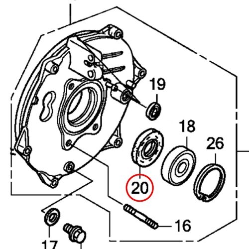 Whites 44x58x8 Rear Brake Seal for Honda TRX500FM1 4WD FOREMAN 2014-2017