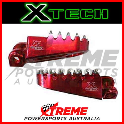 For Suzuki RMZ250 2010-2016 Red Pro Footpegs Xtech XTMFPS011 MX Motocross