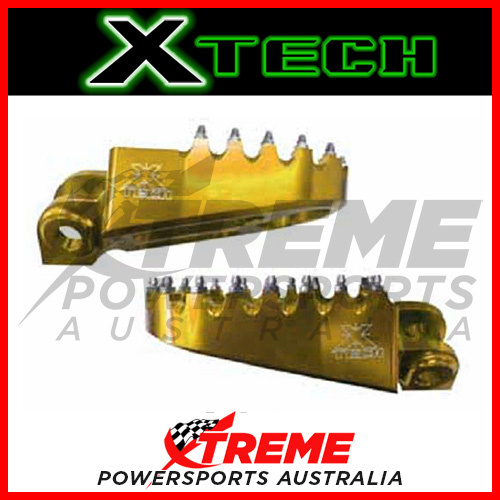For Suzuki RMZ250 2010-2016 Gold Pro Footpegs Xtech XTMFPS012 MX Motocross