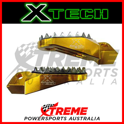 For Suzuki RMZ250 2010-2016 Gold Comp Footpegs Xtech XTMFPS022 MX Motocross