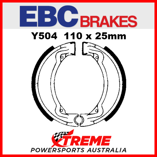 EBC Rear Brake Shoe Yamaha V 50 M/P 1974-1982 Y504