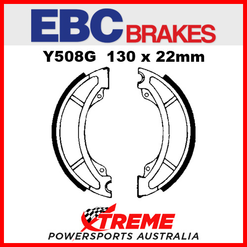 EBC Front Grooved Brake Shoe Yamaha YZ 465 G/H 1980-1981 Y508G