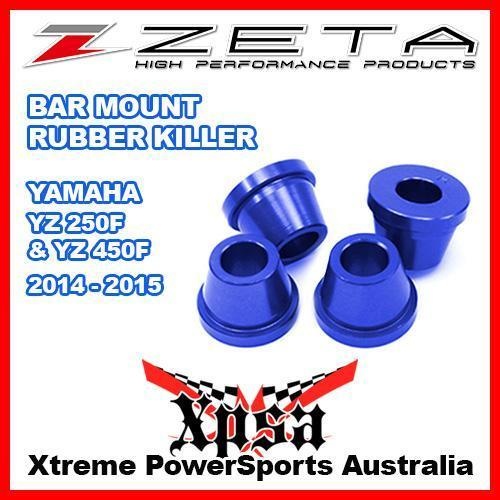 ZETA BAR MOUNT RUBBER KILLER BLUE YAMAHA YZ 250F 450F YZ250F YZ450F 2014-2015