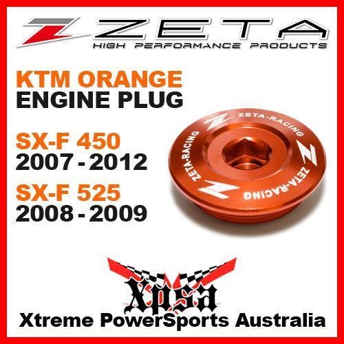 ZETA ENGINE PLUG ORANGE KTM SX-F SX 450F 450SXF 07-2012 505SXF SX 505F 08-2009