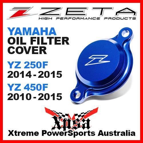 ZETA OIL FILTER COVER BLUE YZ 250F YZ250F 2014-2015 YZ 450F YZ450F 2010-2015 MX