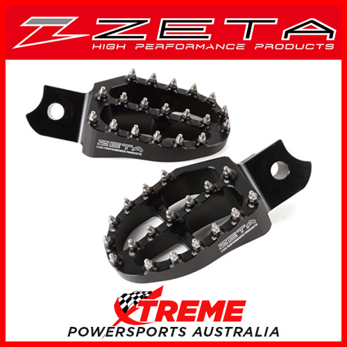 Zeta Yamaha YZ125X 2017-2018 Black Foot Rest Pegs ZE93-1620