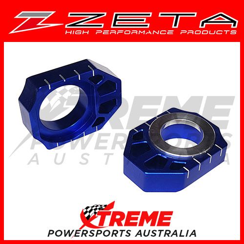 Zeta Blue Rear Axle Block Set for Honda CRF450L 2019