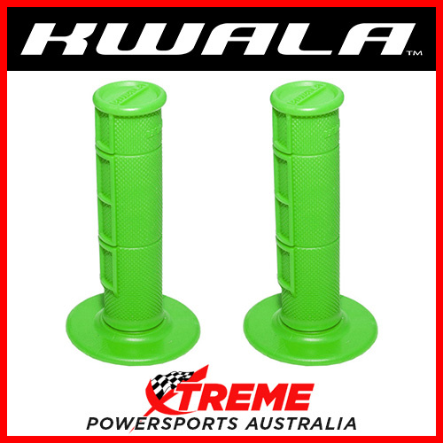 Dirt Bike Motorcycle Green Half Waffle Soft Hand Grips for 22mm 7/8" Handlebar
