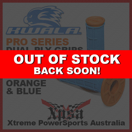 KWALA PRO SERIES DUAL PLY HALF WAFFLE GRIPS ORANGE BLUE KTM MX MOTOCROSS ENDURO